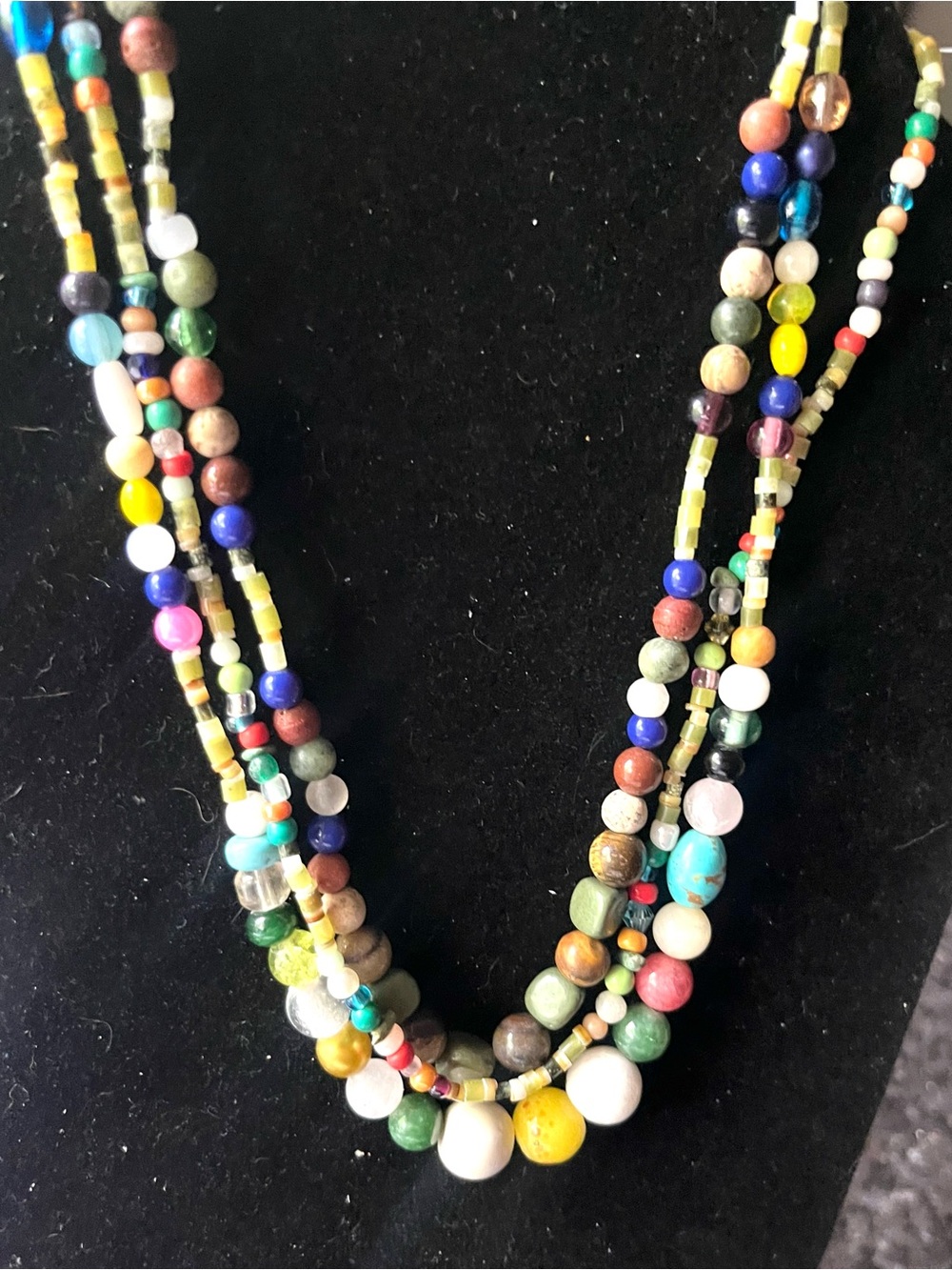 Multicolor Beaded Layered Necklace - Women Jewelry